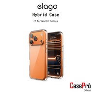 ELAGO Hybrid Case Premium Grade Shockproof Clear From America For iPhone17/Air/17Pro/17Promax