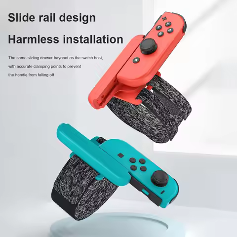 For Nintendo Switch Just-Dance Accessories for JoyCons Controller Armband Adjustable Wristband Elast