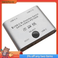 [In Stock]Bi Directional USB C Switch Splitter 8K USB C Switcher KVM 8K 60Hz 4K 144Hz Video for Mult