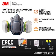 3M™ Premium Comfort 6500QL Series Multi Chemical/Gas Respirator Set 6501QL/6502QL/6503QL/6059/593/50