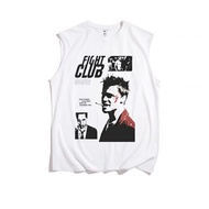 1999 Fight Club Fight Club Movie Brad Pitt American Men's Sleeveless T-Shirt Vest
