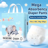Xiiliibaby Diaper Pants Extra Large Size Comfortable Skin-Friendly for Heavy Kids 9kg to 35kg+