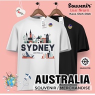 T-SHIRT AUSTRALIA BY OUTSIDE NEGRI SOUVENIR PREMIUM GIFT MADE IN 30s COTTON ADELAIDE CLOTHES merchan