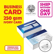Business card 250gsm ivory card