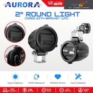 [1 PC] AURORA 2" 2 INCH LED ROUND LIGHT SPOTLIGHT WITH BRACKET