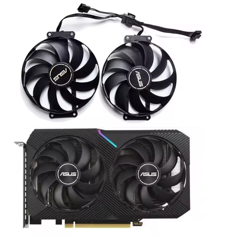 CF9010U12S T129215SU RTX 3060TI MINI Cooler Fan，For ASUS RTX 3060TI、3060、3050、RX 6500XT、6400 Graphic