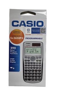 保證全新行貨～ CASIO FX-3650P II 涵數計算機 「HKEAA APPROVED 香港考評局指定算機，有收據及包原廠保養（港鐵沿線面交）
