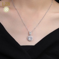 3 Karat Moissanite Necklace For Women Platinum Clavicle Chain Pt950