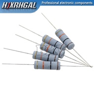 10PCS Carbon Film Resistor 5W 5% 18R-3K 3.3K-470K 3.3K 4.3K 7.5K 10K 22K 30K 36K 68K 100K 180K 360K 