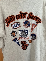 購自日本🇯🇵 Tom and Jerry 灰色圓領T恤