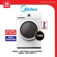 【 DELIVERY BY SELLER 】Midea Front Load Washing Machine MF100W75 (7.5KG) | MF100W75 MF100W95 | MF100