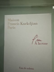 MFK maison francis kurkdjian paris a la rose edt perfume 香水版