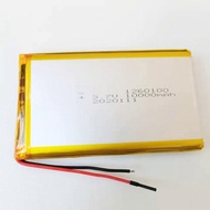 10000mAh 3.7V 1260100 Li-Polymer rechargeable battery 1160100 for tablet PC replacement battery