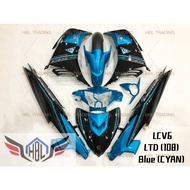 Cover Set Yamaha LC Lc135 V6 V7 Exciter LTD (New) (Limited) cyan cm6