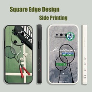 Casing For Samsung A52 A51 A21S A71 M10 M12 A52S A30S A50S Yonex Badminton Racket Court Aesthetic OAP04 Phone Case Square Edge