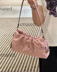 Coach蔻馳Faye雲朵包粉色