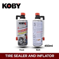 ♢KOBY tire sealer and inflator 450ml✮# tire sealant for tubeless #