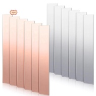 12 Pcs Pure Copper Zinc Anode Sheet 99.9% High Purity Copper Zinc Electrode Strips 0.04 Inch X 0.98 