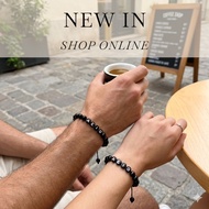 8mm Gelang Tangan Tali Hitam|Gelang Huruf Paracord|Personalized Letter Custome DIY|Gelang Nama Tali|