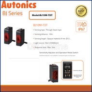 Autonics Photoelectric Sensor BJ10M-TDT Through Beam Sensor NPN  12-24VDC ~ THRO.-BEAM ~ 10M ~ T/O ~
