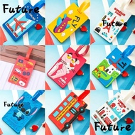 FUTURE Cartoon Luggage Tag, Cartoon Style Tigger  Luggage Tag Belt, Cute Travel Accessories Soft PVC