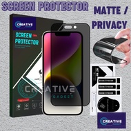 [ X PECAH ] Oppo Series Screen Protector Anti Proof Matte Privacy Pelindung Telefon