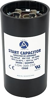 Appli Parts motor start capacitor 300-360 Mfd (microfarads) uF 250VAC universal fit for electric mot