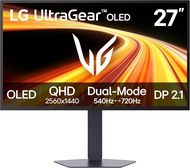 LG UltraGear™ 27" 27GX790B-B 4th Gen RGB Tandem OLED Dual Mode QHD 540Hz or HD 720Hz 0.02ms DP2.1 Ga