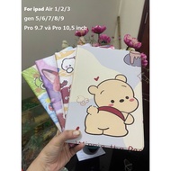 Cute leather case for iPad Air 1/2/3; iPad gen 5/6/7/8/9; Ipad pro 9.7 and Pro 10.5 inch