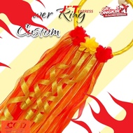 New Flower Custom Laurel Tassel RibbonRing, Church Tambourine Dance Equipment Accessories prop