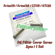 Kriss 120/Kriss 110/Kriss 1/Kriss 2/CT 110/GT 128/GT128/CT110(2pc / 1 Set) Oil Filter Cover Screw Ca