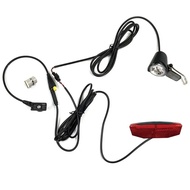 [qua]-6-60V Electric Bike Lights Headlight Taillight Speed Transmitter 180cm Cable for Tsdz2 Mid Dri