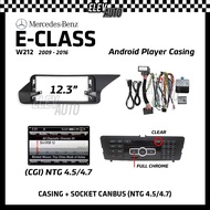 Mercedes Benz E-Class W212 2009 - 2016 12.3" BBA Casing Android Installation Dash Kit Player With So