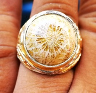 Batu akik asli natural teratai tunggal