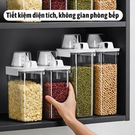 Cereal Container with Moisture-Proof Sealed Lid - Rice Jar, Laundry Detergent Dispenser - Airtight L