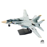 KOQZM] 1:72 Scale F-14 Tomcat Fighter Jet Model - White & Black ABS Plastic, 10.24inch Length new