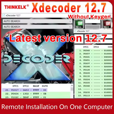 Xdecoder 12.7 2025 Version DTC OFF Delete Software DTC Remover Disable Error off DTCRemover Activate
