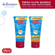 Myra Fresh Glow Whitening Facial Wash + Facial Moisturizer 50ml