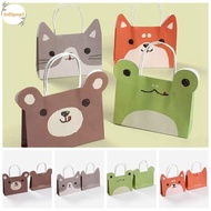 LOLLIPOP1 Gift Bags, Safari Party Portable Jungle Animals Candy Bags, Chocolate Paper Bags Paper Cartoon Packaging Bag Christmas Candy