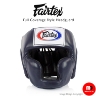 รุ่น HG3 - Full Coverage Style Headguard Fairtex Muay Thai Boxing Headguard "Blue" Color