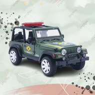 KOLEKSI MINIATUR MOBIL JEEP DIECAST WRANGLER PEMADAM KEBAKARAN ALLOY MILITER ARMY ALLOYPOLICE FORC