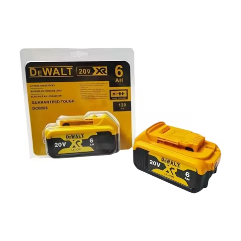 Dewalt 100% Original 20V 6000mAh Power Tool Battery DCB206 DCB205 DCB200 DCF887 DCG405 DCD791 DCF922