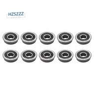 10Pcs F695- Bearing 5X13X4mm Flanged Miniature Deep Groove Ball Bearings F695RS for   2/3 3D Printer