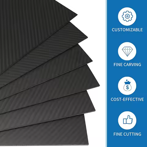 75x125mm Carbon Fiber Plate Panel Sheets Composite Material Carbon Fiber Board