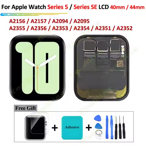 For Apple Watch Series 5 LCD Display Touch Screen Digitizer 40mm / 44mm Pantalla Replacement For App
