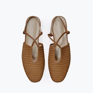 真皮編織包頭涼鞋 | 法式羅馬設計款 | 西班牙手工女鞋