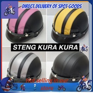 Peralatan perlindungan motosikal ✽Steng Kura Kura Half Leather Helmet Open Face Half Helmet Motor with Visor (Same MHR III Design)☞