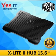 Cooler Master NotePal X-Lite II Silent 140mm Fan Ultra Slim 15.6" Laptop Cooling Pad with 2 USB Hubs