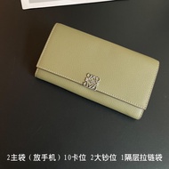 Fashionable Minimalist Long Flip Cover Wallet Top Layer Cowhide Leather Multi-Card Position Genuine