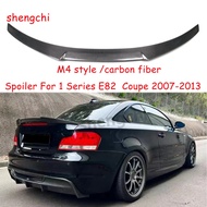 E82 M4 Style Carbon Fiber Rear Trunk Spoiler Wing For BMW 1 Series Coupe E82 Rear Spoiler 2007-2013